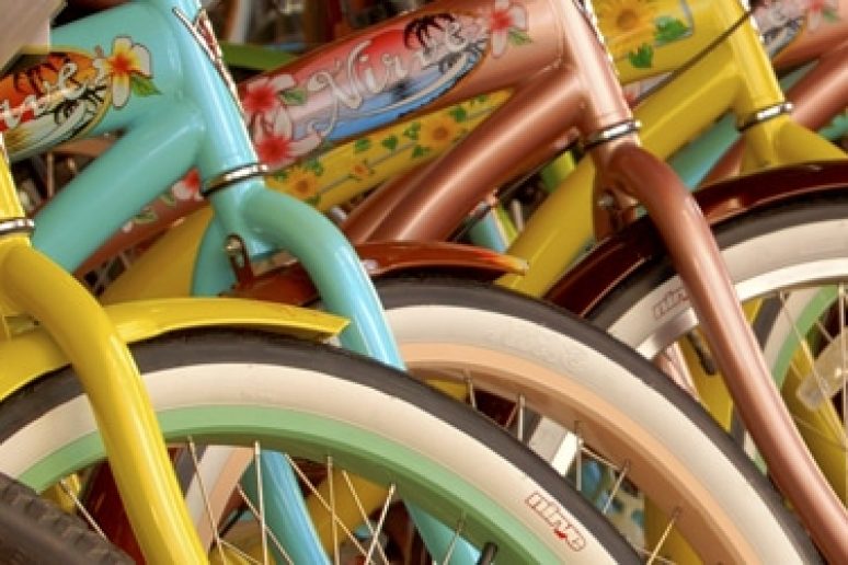 colorful bicycles